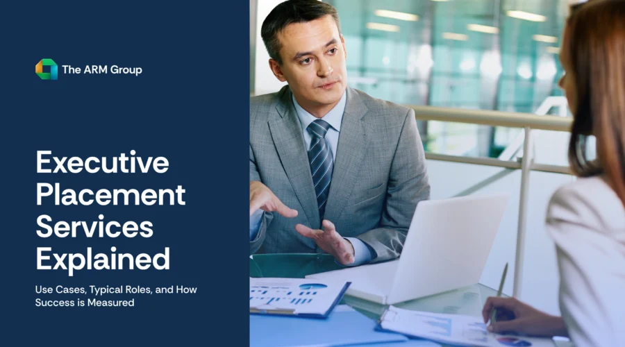 Learn how executive placement services work, interim hiring use cases, leadership roles, and executive hiring success metrics.